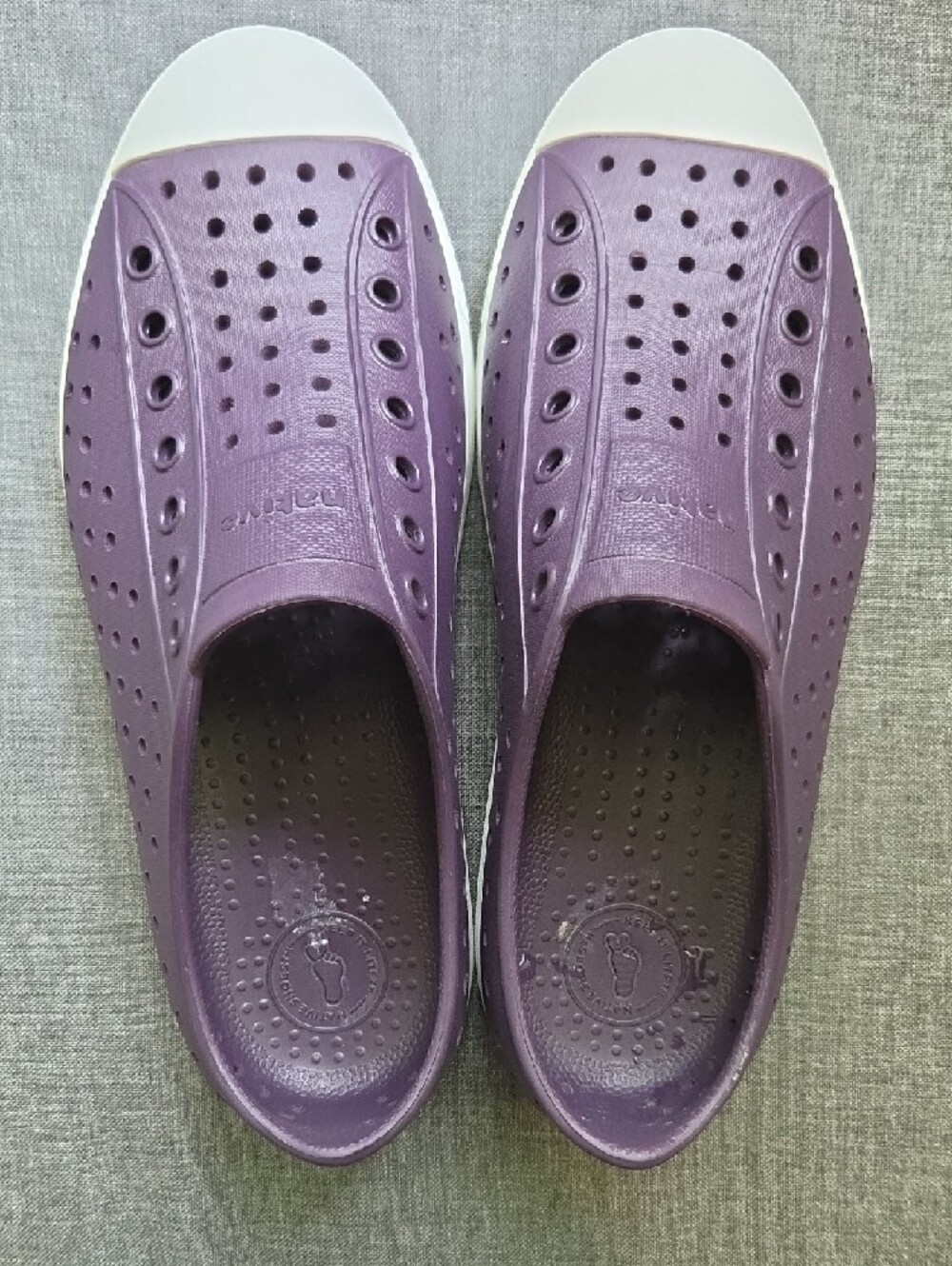 Native Jefferson Slip-Ons Velvet Purple Big Kid 5